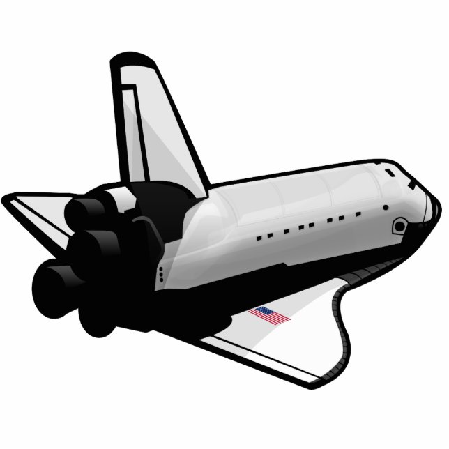 Space Shuttle Fotoskulptur Schlüsselanhänger (Vorne)
