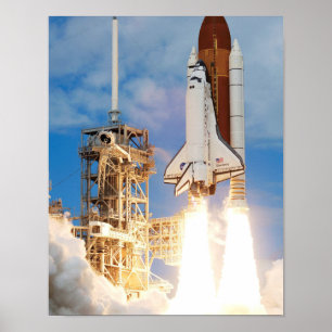 Space Shuttle Launch Poster