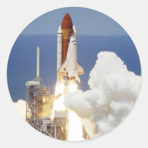 Space Shuttle Runder Aufkleber