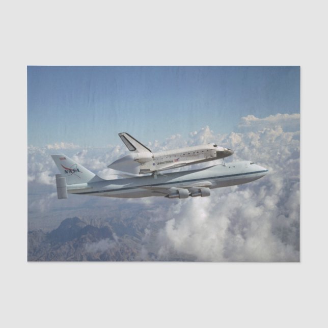 Space Shuttle Seidenpapier (Vorderseite)