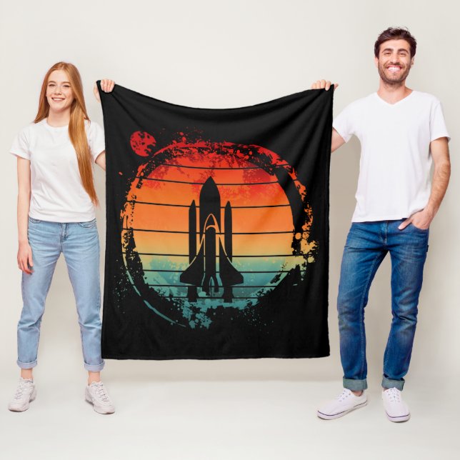 SPACE SHUTTLE VINTAGE FLEECEDECKE (Beispiel)