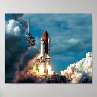 Space Shuttleservice ab in Weltraumposter Poster