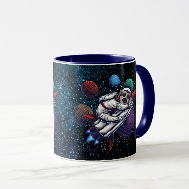 Space Sloth-Tasse Tasse (VorderseiteRechts)