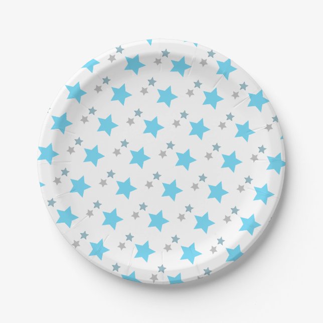 Space Star Muster Pappteller (Vorderseite)