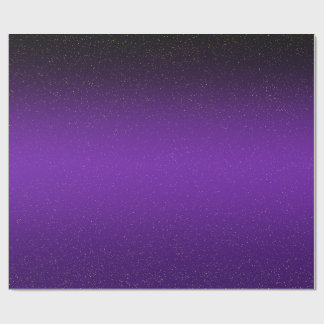 Space Stars Lila Zentrum Himmelskörper  Geschenkpapier