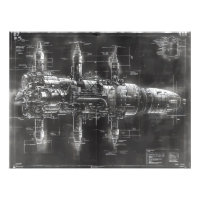 Space Station Black Blueprint