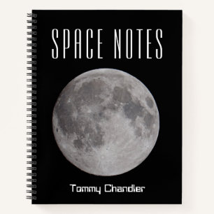 Space Theme Personalisiert Astronomer's Notebook Notizbuch