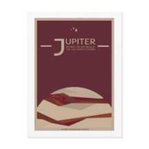 Space Travel Postcard - Jupiter