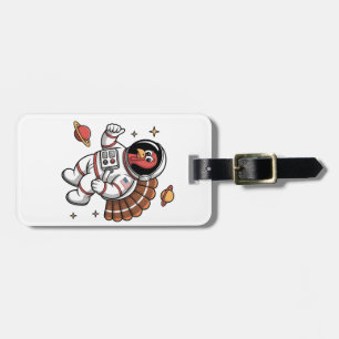 Space Turkey Astronaut Gobbler Erntedank Gepäckanhänger