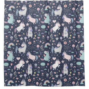 Space Unicorns Douche rideau