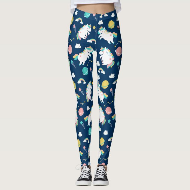 Space Unicorns Leggings (Vorderseite)