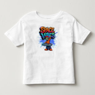 Space-Vibes-Alien-DJ-Music-Streetwear-Design Kleinkind T-shirt