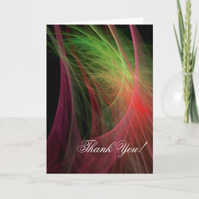 Space Wave Dankeskarte (Vorderseite)