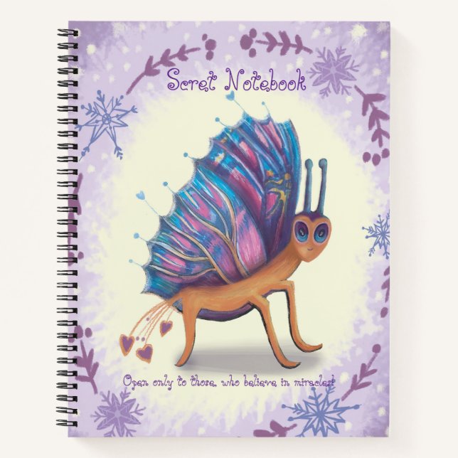 Space Xmas Notebook Notizbuch (Vorderseite)