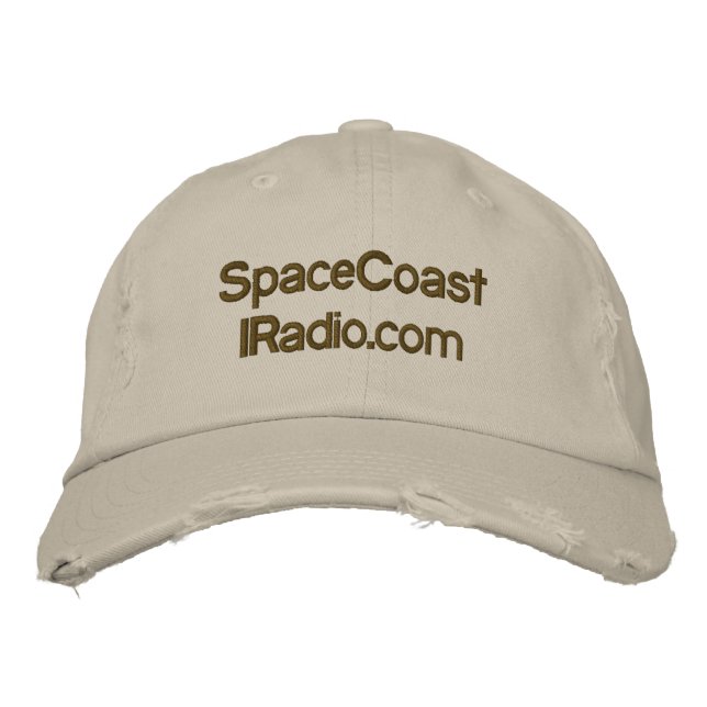 SpaceCoastIRadio.com Bestickte Kappe (Vorderseite)