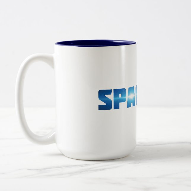 SpaceCom-Tasse Zweifarbige Tasse (Links)