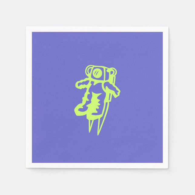 Spaceman Paper Napkin Serviette (Vorderseite)