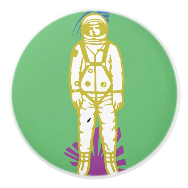 Spaceman V2 Keramik Knob Keramikknauf (Vorderseite)