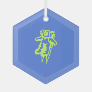 Spaceman Weihnachtsbaum Ornament Aus Glas