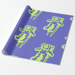 Spaceman Wrapping Paper Geschenkpapier