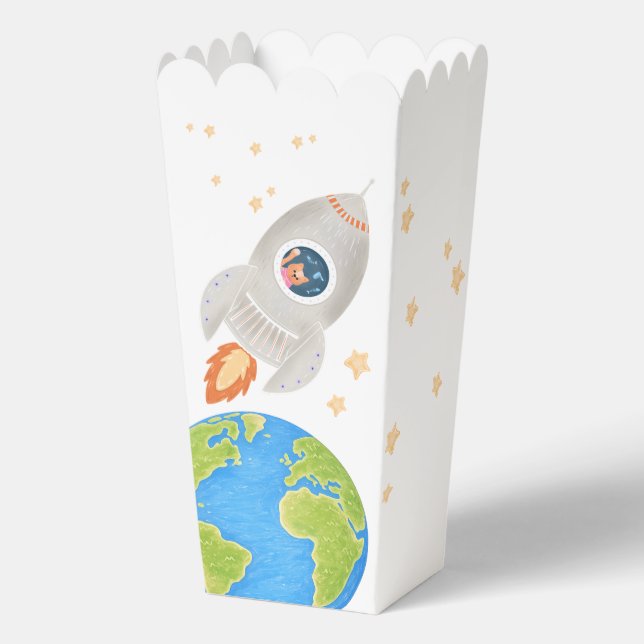 SpacePopcorn-Box Geschenkschachtel (Vorderseite)