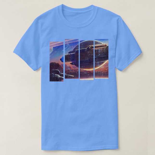 Spaceship SciFi T-Shirt (Design vorne)