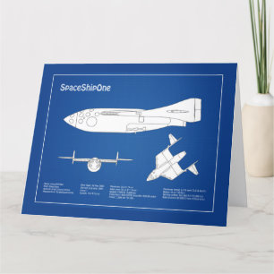 SpaceShipOne - Flugzeugkonzepte ABD Dankeskarte