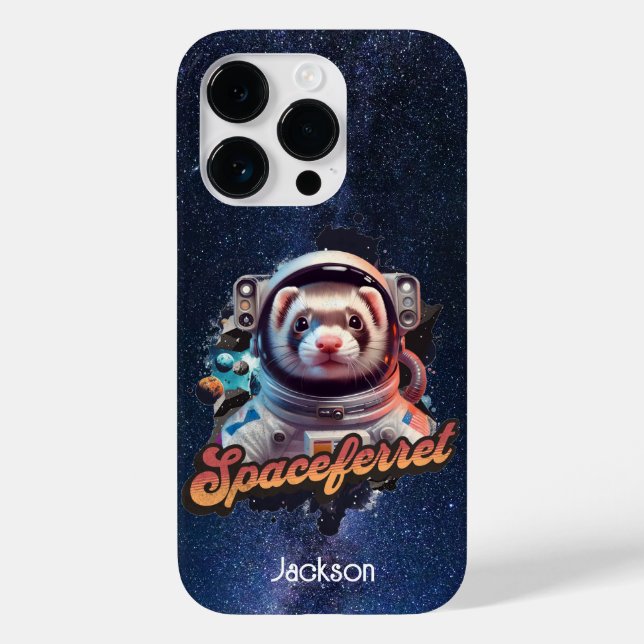 Spacesuit und Sterne Case-Mate iPhone 14 Pro Hülle (Rückseite)