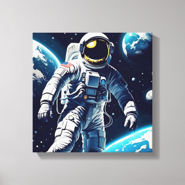 SPACEWALK-EVA 4 LEINWANDDRUCK (Vorderseite)