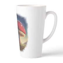 Spacey Amanita Muscaria Latte Mug
