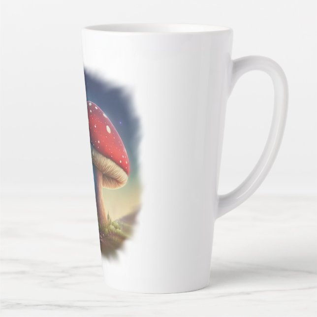 Spacey Amanita Muscaria Latte Tasse (Rechts)