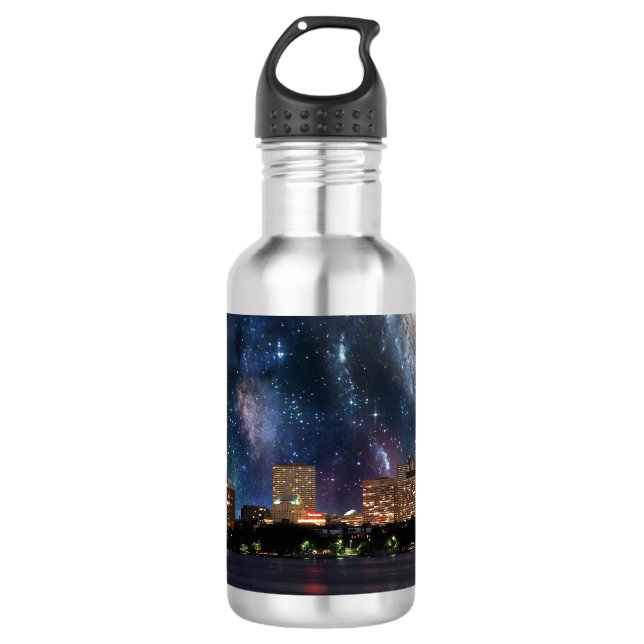 Spacey Boston Edelstahlflasche (Vorderseite)