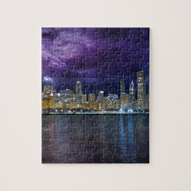 Spacey Chicago Skyline (Vertikal)