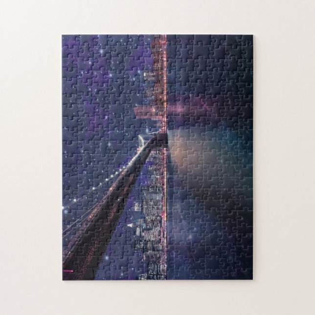 Spacey Manhattan Skyline (Vertikal)