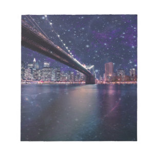Spacey Manhattan Skyline Notizblock