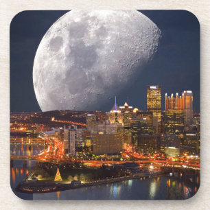 Spacey Pittsburgh Getränkeuntersetzer