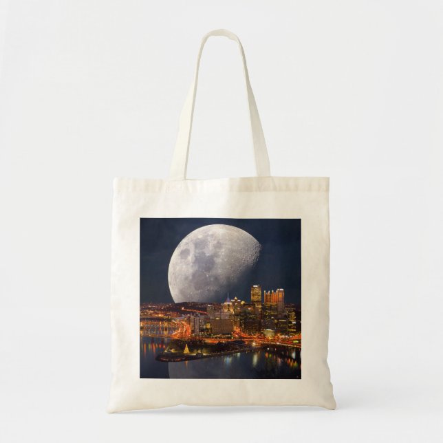 Spacey Pittsburgh Tragetasche (Vorne)