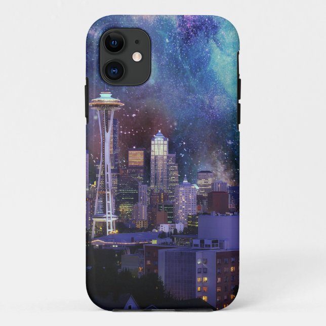 Spacey Seattle Case-Mate iPhone Hülle (Rückseite)