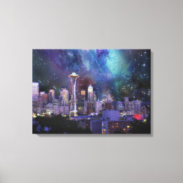 Spacey Seattle Leinwanddruck