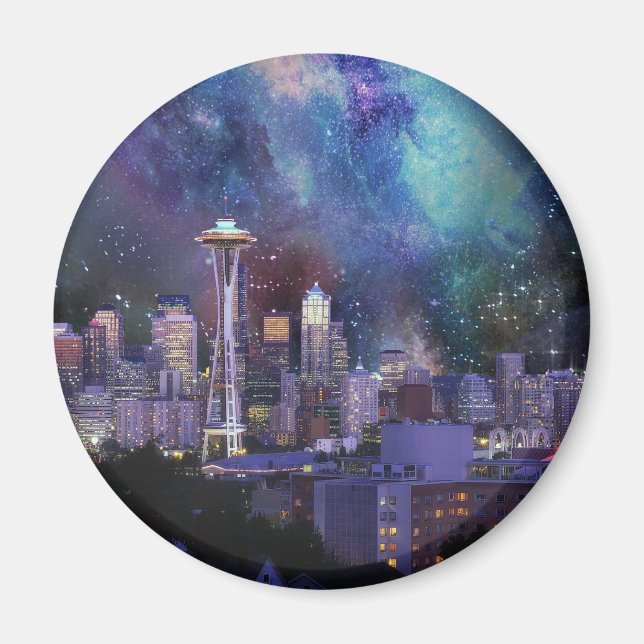Spacey Seattle Magnet (Vorne)