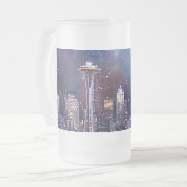 Spacey Seattle Mattglas Bierglas (Vorderseite Links)