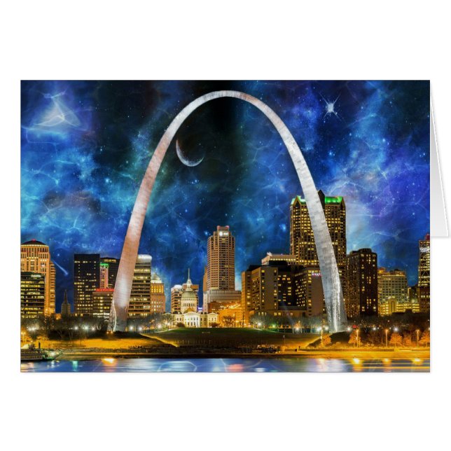 Spacey St. Louis Skyline (Vorderseite (Horizontal))