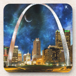 Spacey St. Louis Skyline Getränkeuntersetzer