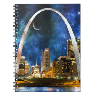 Spacey St. Louis Skyline Notizblock