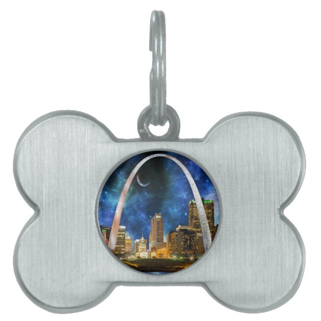 Spacey St. Louis Skyline Tiermarke (Vorderseite)