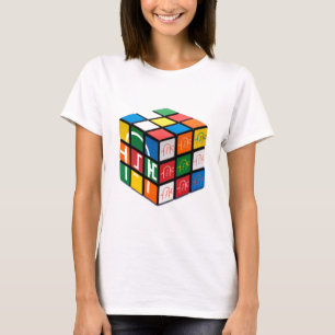 Spachtel-Stadt-Würfel-Mädchen T T-Shirt