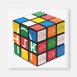 Spachtel-Stadt-Würfel-Quadrat-Magnet Magnet