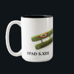 SPAD S.XIII ZWEIFARBIGE TASSE<br><div class="desc">SPAD S.XIII wie in meinem Video ausführlich beschrieben auf meinem YouTube-Kanal GregsAirplanesandAutomobiles. Hohe Tasse.</div>