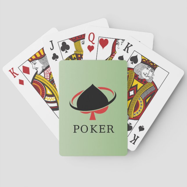 Spade Symbol Casino Style Classic Playing Cards Spielkarten (Rückseite)