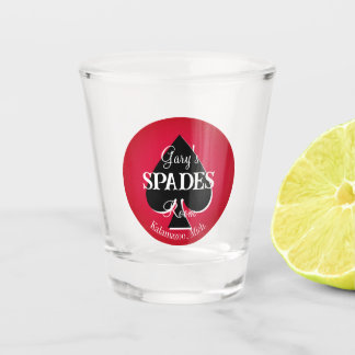 Spades Card Game Room Shot Glasses Shot Schnapsglas
